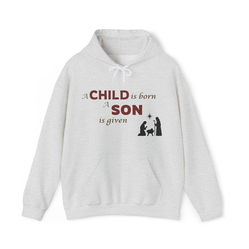 Nativity Hoodie – "To Us a Child Is Born"