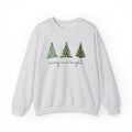 Merry and Bright with Christmas Trees Sweatshirt