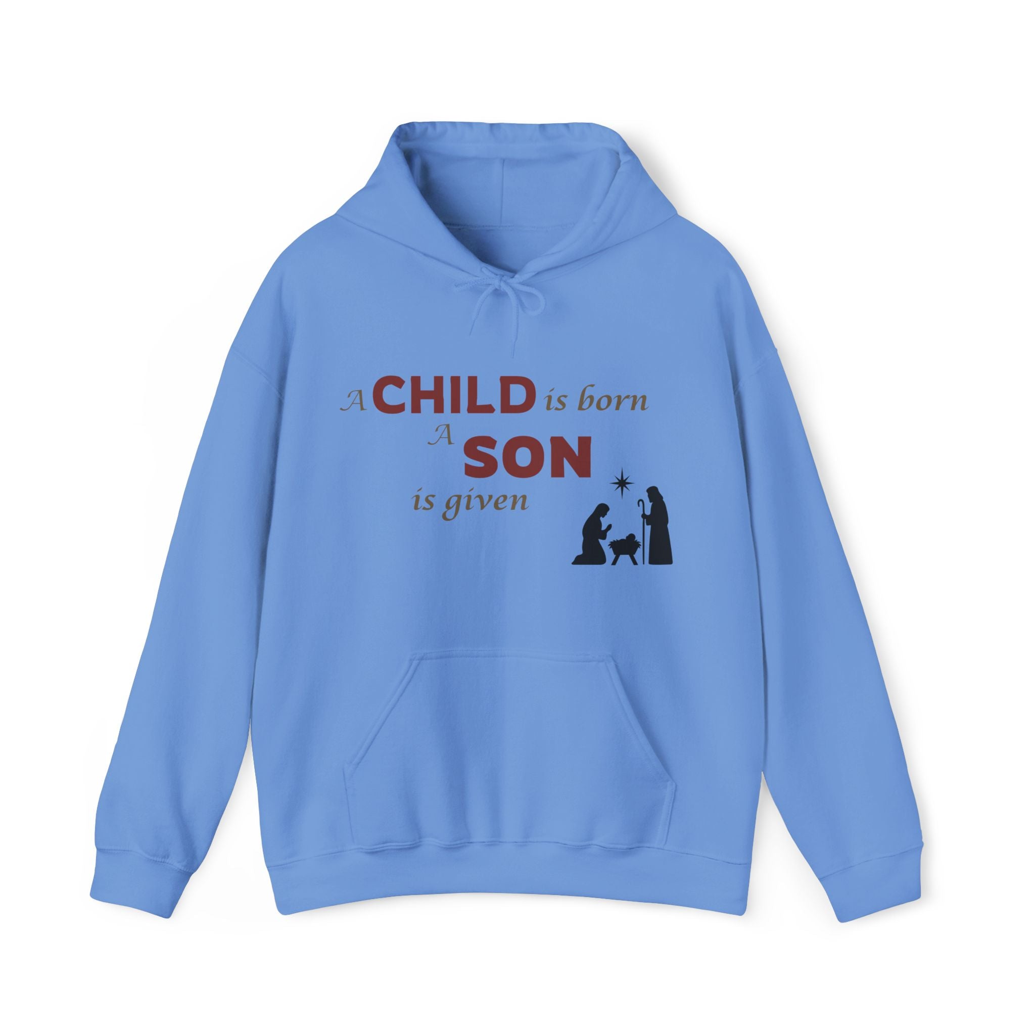 Nativity Hoodie – "To Us a Child Is Born"