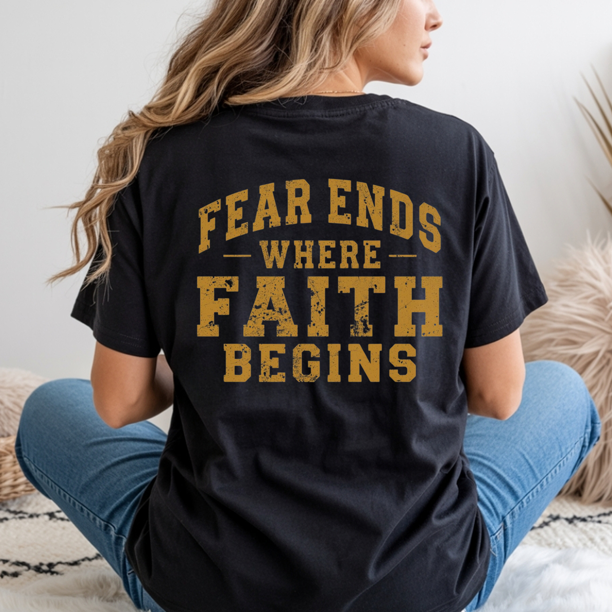 Fear Ends Where Faith Begins T-Shirt