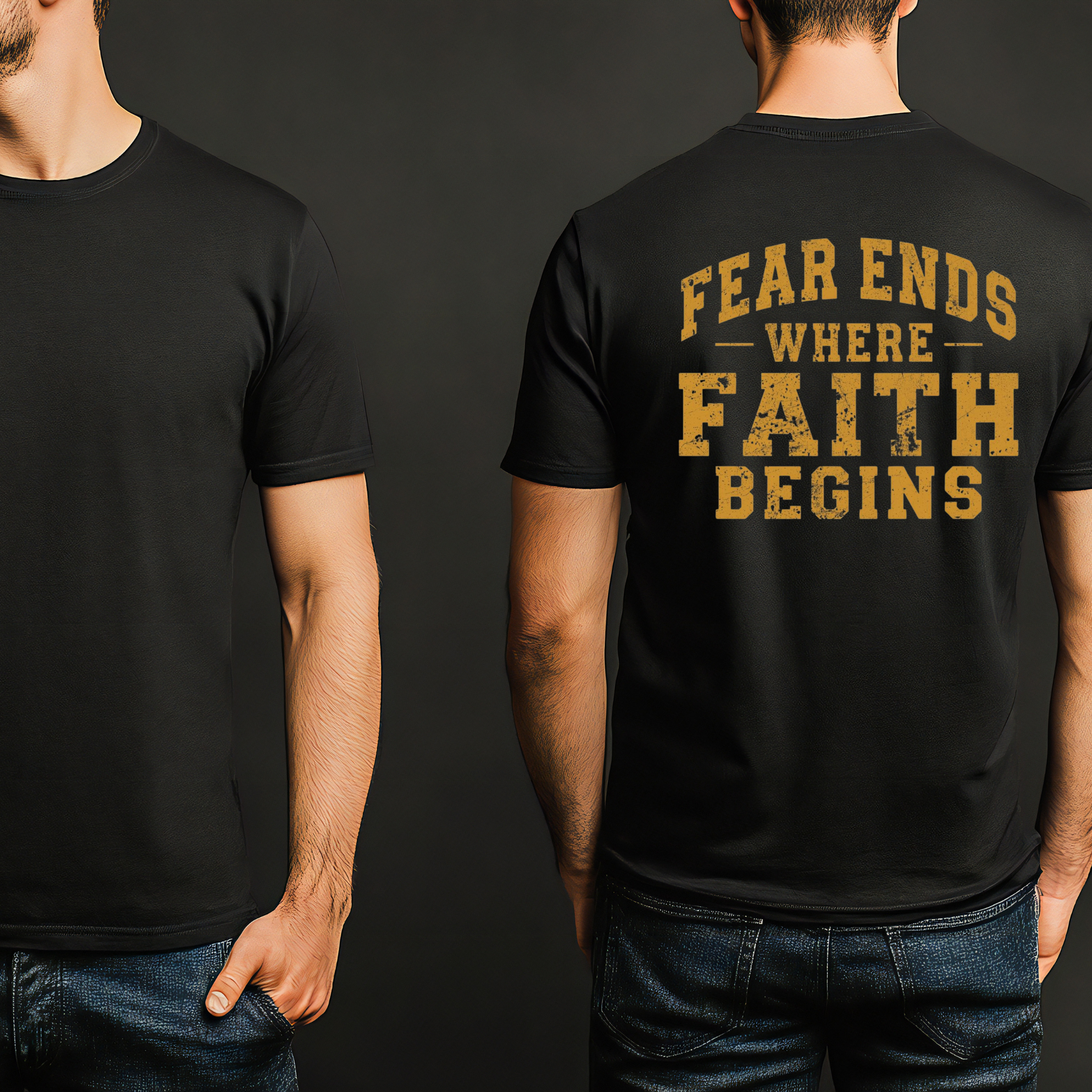 Fear Ends Where Faith Begins T-Shirt