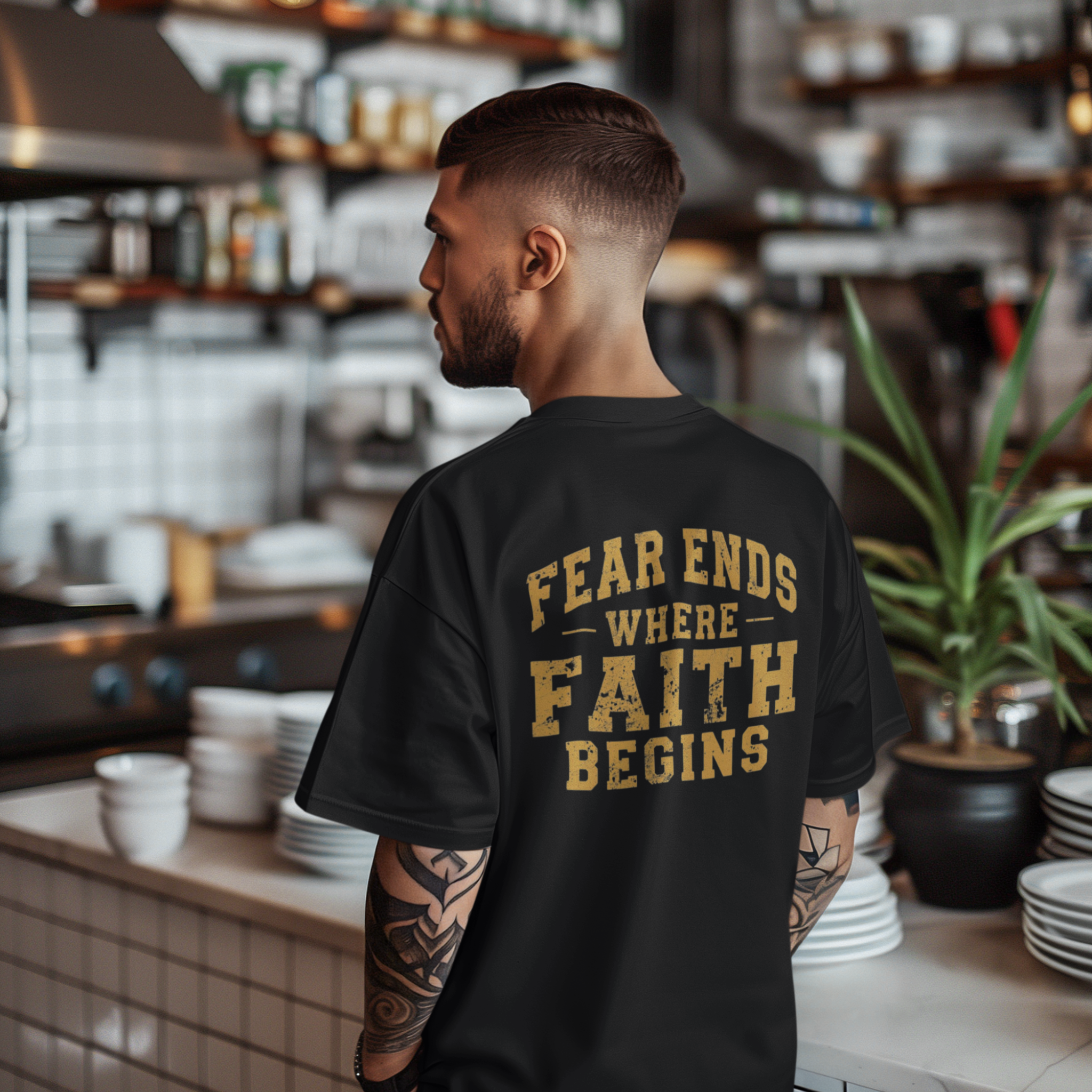Fear Ends Where Faith Begins T-Shirt