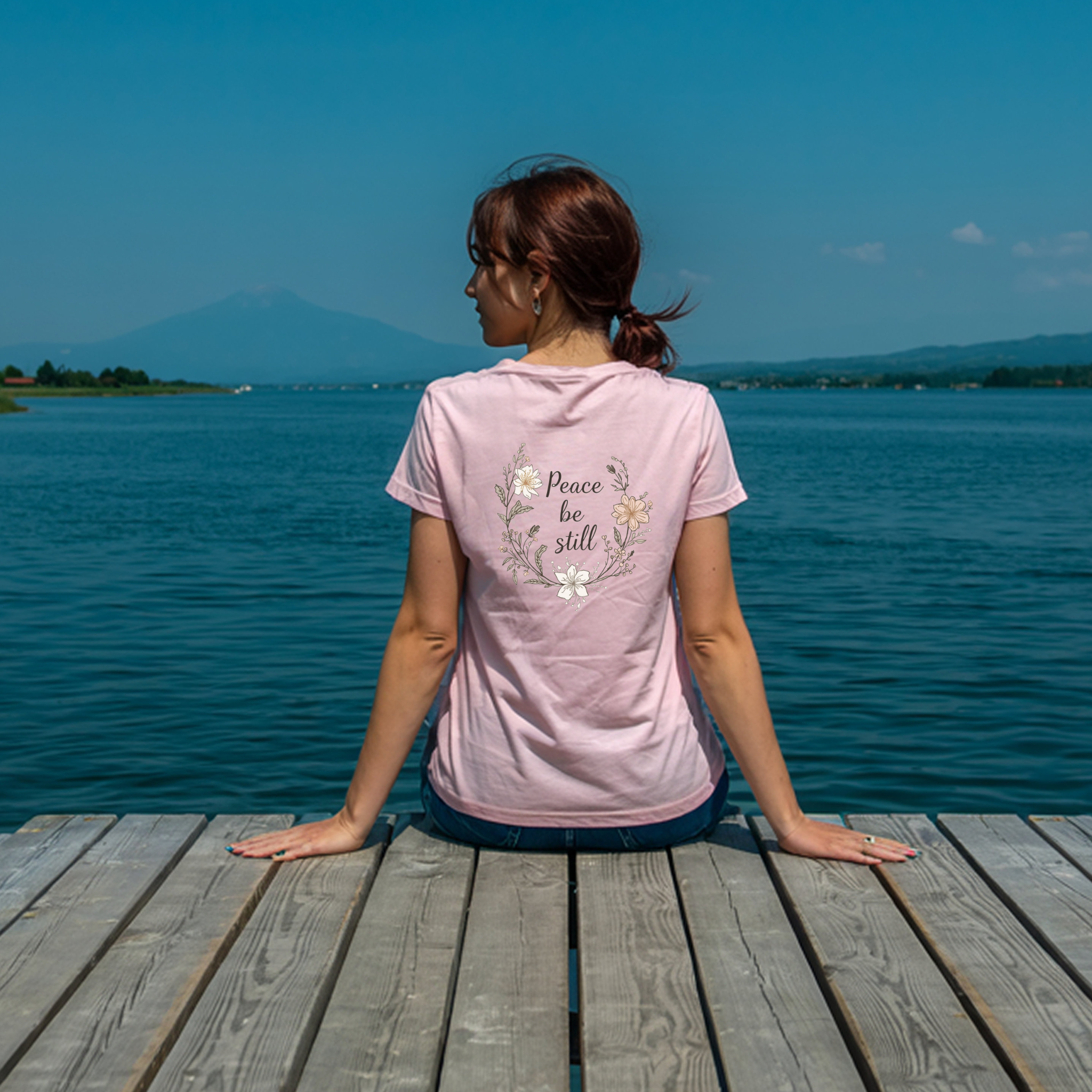 Peace be Still T-Shirt, Floral Shirt