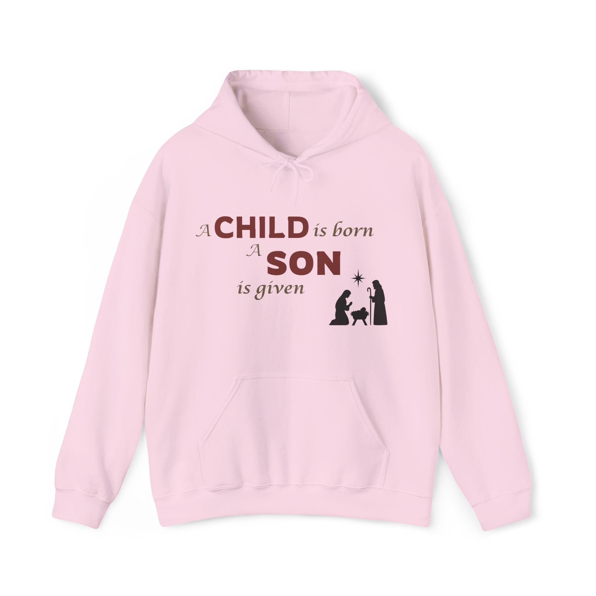 Nativity Hoodie – "To Us a Child Is Born"