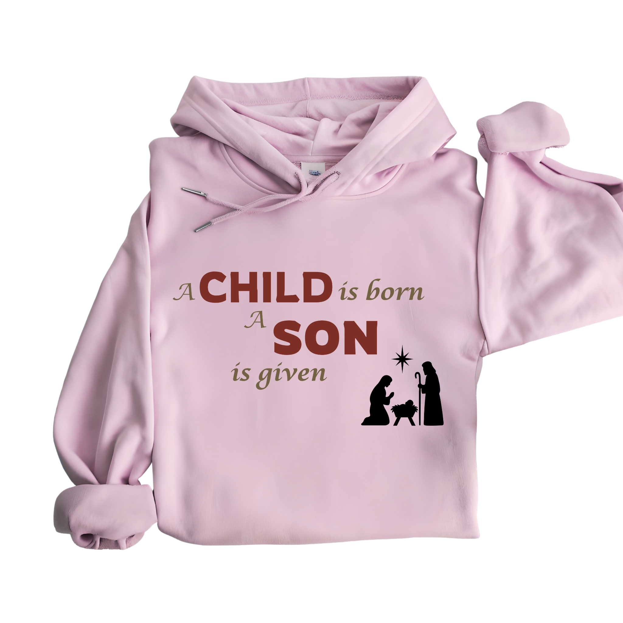 Nativity Hoodie – "To Us a Child Is Born"