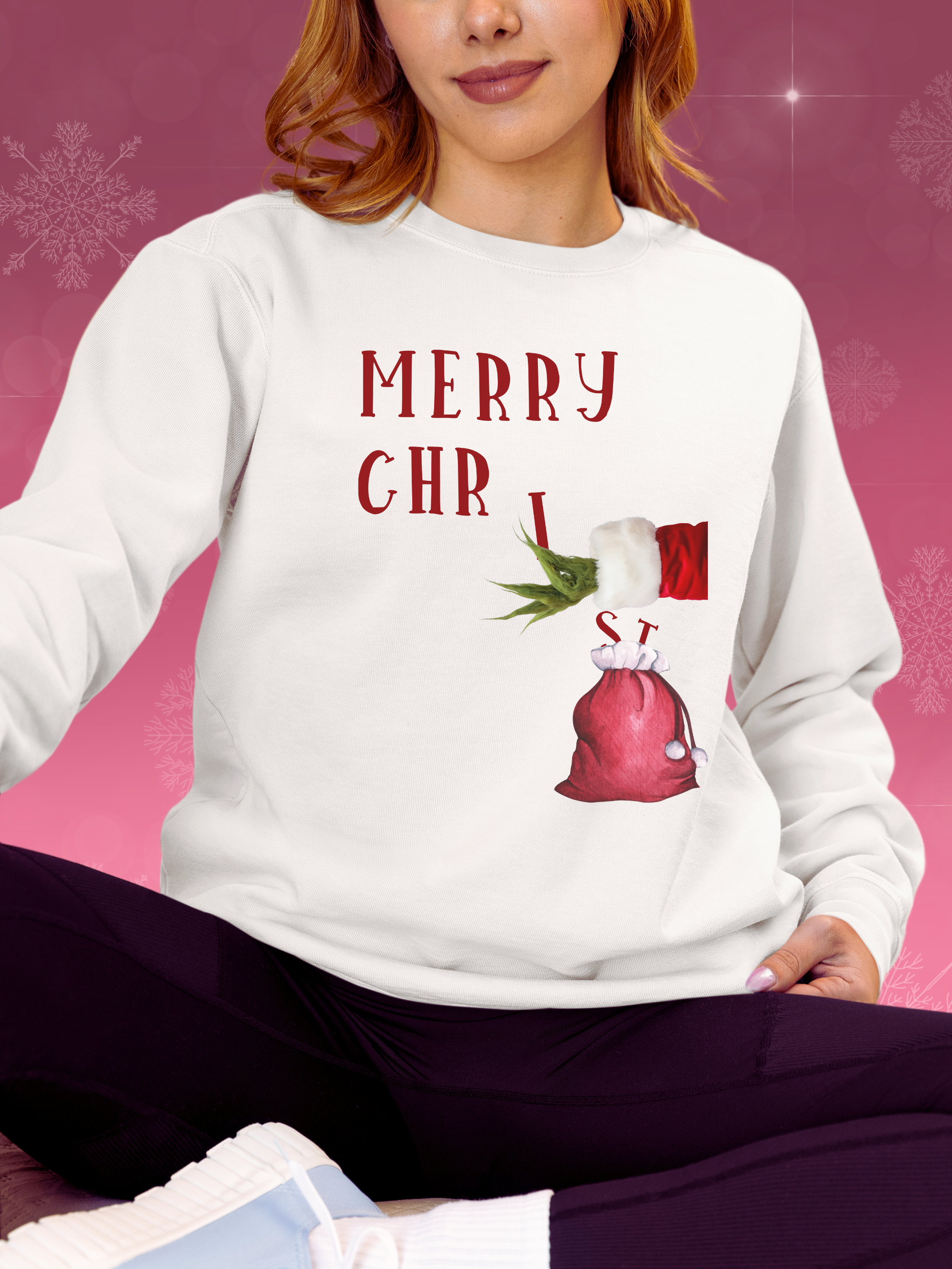 Grinch Stealing Christmas Sweatshirt